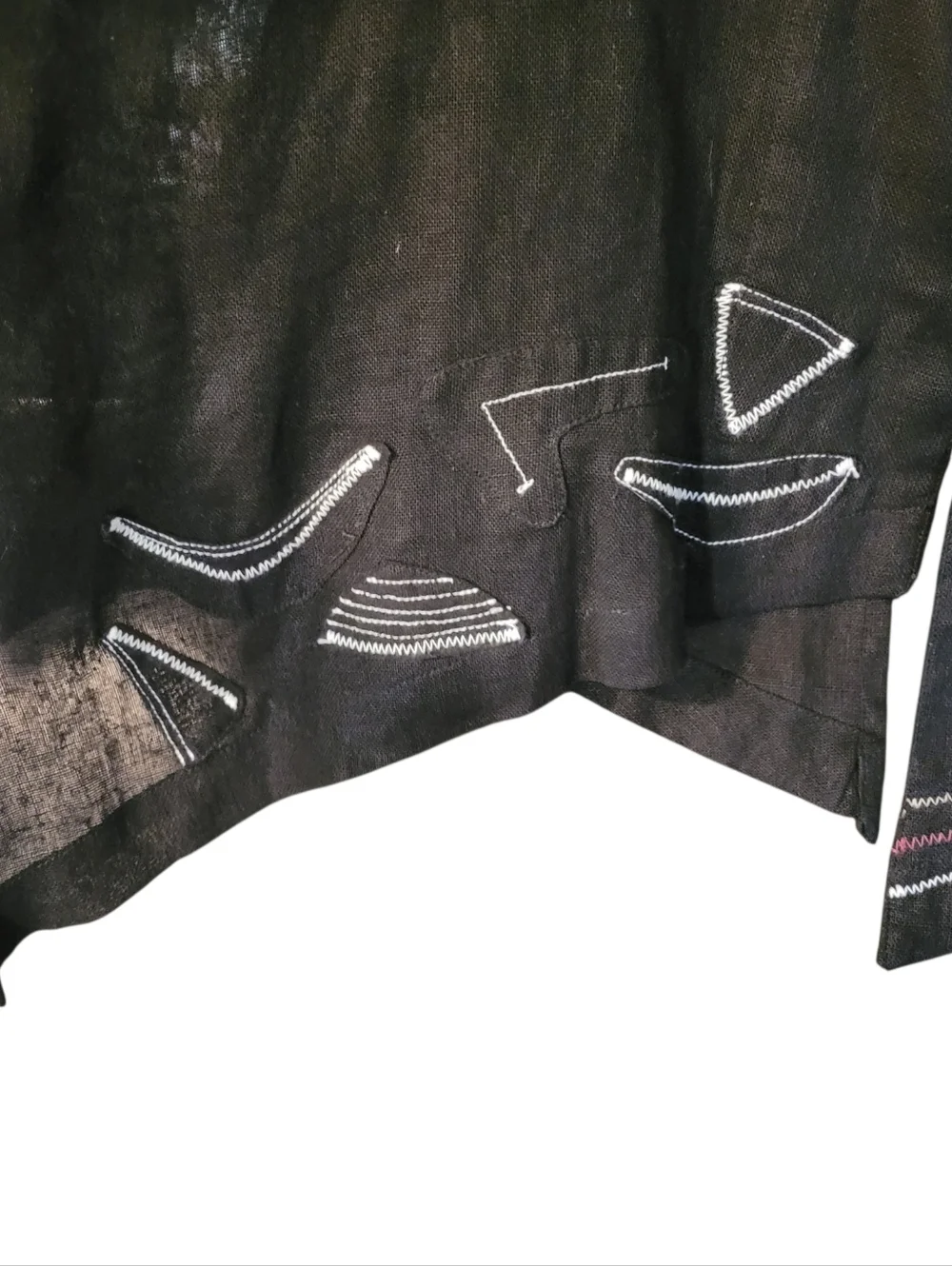 Tara Vao linen blend lightweight funky jacket - XL. Y4 - Picture 4 of 10